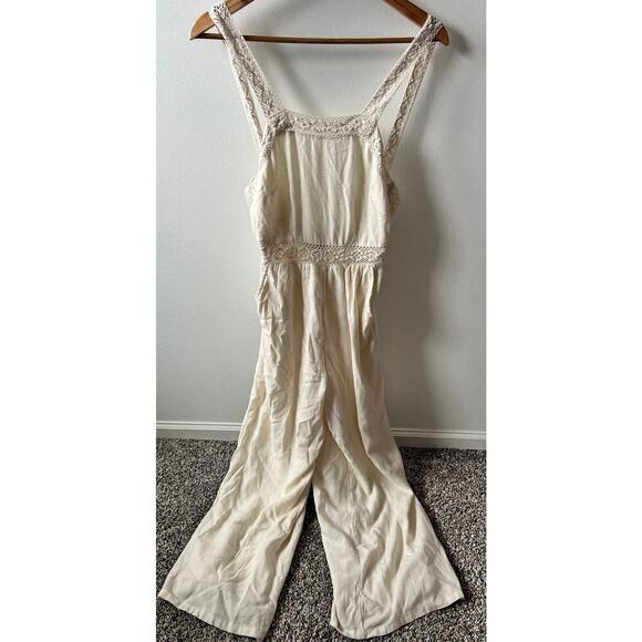 American Eagle Outfitters Pants - American Eagle outfitters cream jumpsuit size XS Petite brand new!